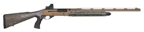 Girsan 390160 MC312 Gobbler 12 Gauge with 24" Barrel, 3.5" Chamber, 5+1 Capacity, Bronze Cerakote Metal Finish & Camo Fixed Pistol Grip Synthetic Stock Right Hand (Full Size) Includes Red Dot