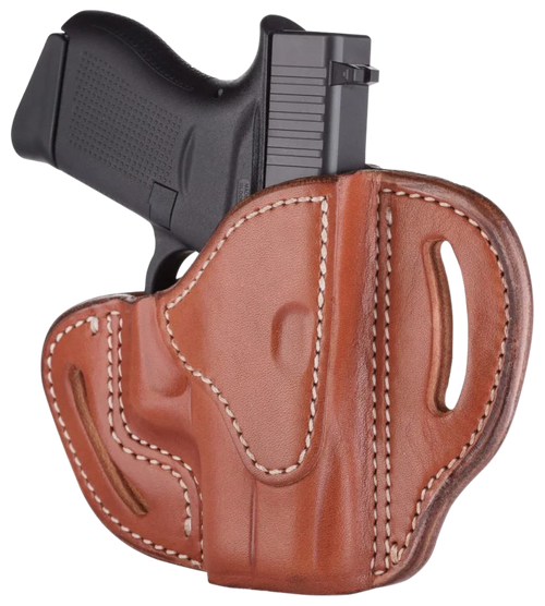 1791 Gunleather ORBHCCBRR BHC Optic Ready OWB Compact Classic Brown Leather Belt Slide Compatible w/Glock 43/Sig P365 Right Hand