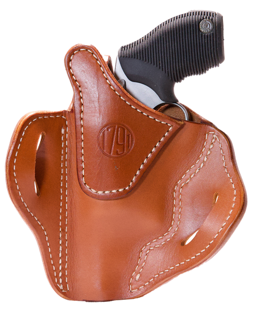 1791 Gunleather RVHX3CBRR RVHX-3  OWB Size 03 Classic Brown Leather Belt Slide Right Hand