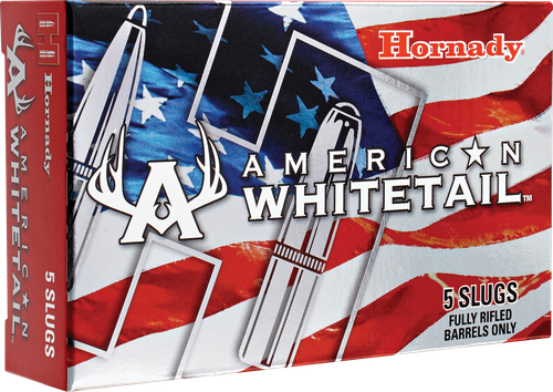 Hornady 86271 American Whitetail  12 Gauge 2.75" 1 oz InterLock Slug Shot 5 Per Box/ 20 Case