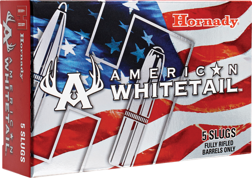 Hornady 86271 American Whitetail  12 Gauge 2.75" 1 oz InterLock Slug Shot 5 Per Box/ 20 Case