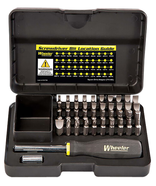 Wheeler 4001006 Gunsmithing Screwdriver Set Black 43 Pieces