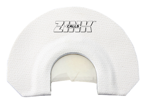 ZINK ZNKZNK312 Lucky Lady  Diaphragm Call Triple Reed Turkey Sounds White V-Notch Cut