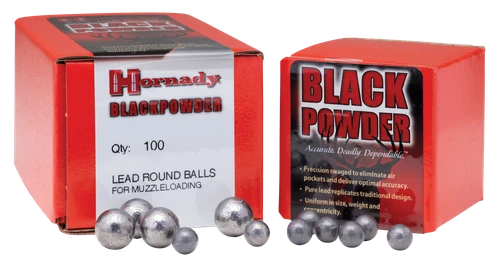 Hornady 6025 Black Powder Lead Balls 40 S&W .395 100 Per Box/ 25 Case