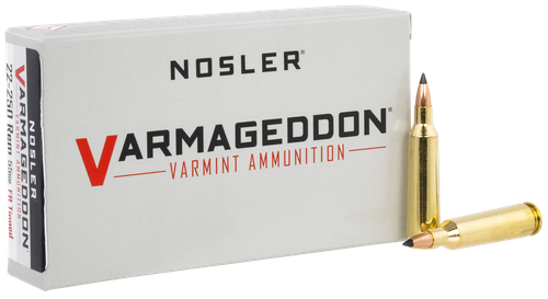 Nosler 65155 Varmageddon  22-250Rem 55gr Flat Base Tipped 20 Per Box/10 Case