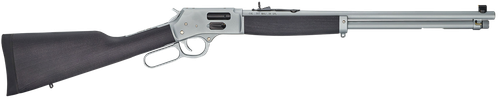 Henry H012GMAW Big Boy All Weather Side Gate Full Size 357 Mag 10+1 20" Hard Chrome Plated Steel Barrel, Satin Hard Chrome Steel Receiver, Stained Hardwood Wood Stock Right Hand