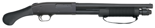 Mossberg 50659 590 Shockwave 12 Gauge Pump 3" 5+1 14" Blued Heavy-Walled Barrel, Blued Stainless Steel Receiver Drilled & Tapped, Black Raptor Birdshead Grip