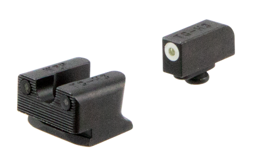 TruGlo TG231W2W Tritium Pro  Black | Green Tritium White Outline Front Sight Green Tritium Rear Sight