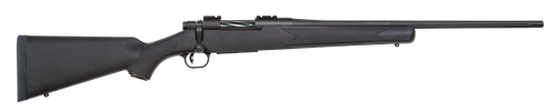 Mossberg 27851 Patriot  Full Size 7mm-08 Rem 4+1 22" Matte Blued Fluted Barrel, Drilled & Tapped Matte Blued Stainless Steel Receiver, Black Fixed Synthetic Stock, Right Hand