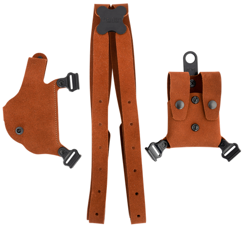 Galco CL2212 Classic Lite 2.0 Shoulder System Size Fits Chest Up To 56" Natural Leather Fits 1911 Fits Bersa Thunder Right Hand