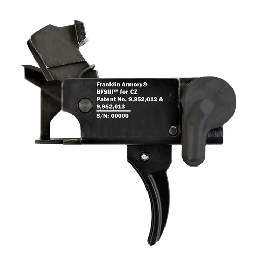 Franklin Armory 0650000BLK  BFSIII Black Curved Fits CZ Scorpion Style Ambidextrous