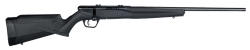 Savage Arms 70500 B Series F Full Size 22 WMR 10+1 21" Matte Black Sporter Barrel, Matte Black Drilled & Tapped Carbon Steel Receiver, Matte Black Fixed Synthetic Stock, Right Hand