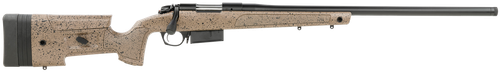 Bergara Rifles B14S359C B-14 HMR 6.5 PRC 3+1 24" Graphite Black Cerakote Barrel, Black Speckled Brown Molded w/Mini-Chassis, Adjustable LOP & Cheek Piece Stock