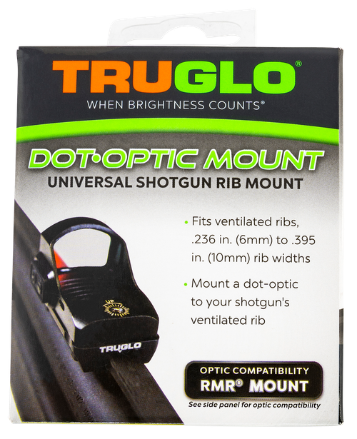 TruGlo TGTG8954U2 Universal Shotgun Rib Mounts  Black Trijicon RMR