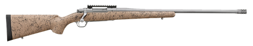 Ruger 57152 Hawkeye FTW Hunter Full Size 6.5 Creedmoor 4+1 Matte Stainless Steel Threaded Barrel, Picatinny Rail Stainless Steel Receiver, Speckled Tan/Black HS Precision Synthetic Stock
