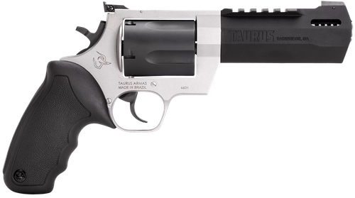 Taurus 2460055RH Raging Hunter  460 S&W Mag 5rd 5.12" Matte Black Oxide Cylinder & Barrel Matte Stainless Steel Frame Black Rubber with Integrated Cushion Insert Grip