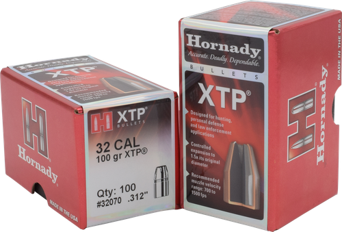 Hornady 32070 XTP  32 Cal .312 100 gr Hollow Point 100 Per Box/ 25 Case