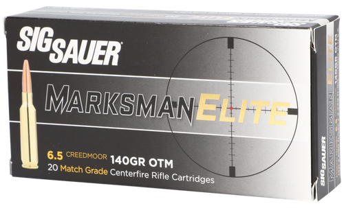 Sig Sauer E65CM120 Marksman Elite  6.5 Creedmoor 140 gr Open Tip Match 20 Per Box/ 10 Case