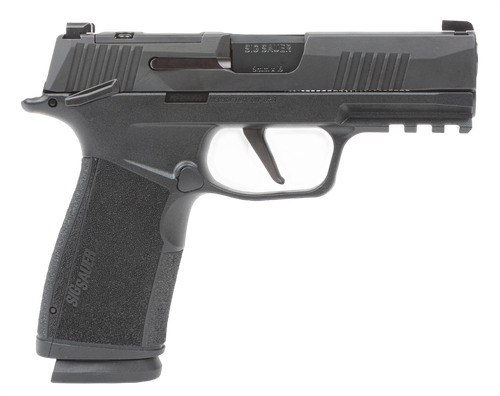 Sig Sauer 365X9BXR3PMS P365X  Micro-Compact 9mm Luger 12+1, 3.10" Black Steel Barrel, Black Nitron Optic Ready/Serrated Stainless Steel Slide, Black Stainless Steel Frame w/Beavertail & Picatinny Rail