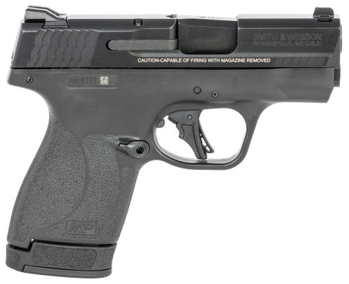 Smith & Wesson 13248 M&P Shield Plus Micro-Compact Frame 9mm Luger 10+1/13+1, 3.10" Black Armornite Stainless Steel Barrel & Serrated Slide, Matte Black Polymer Frame,  No Safety