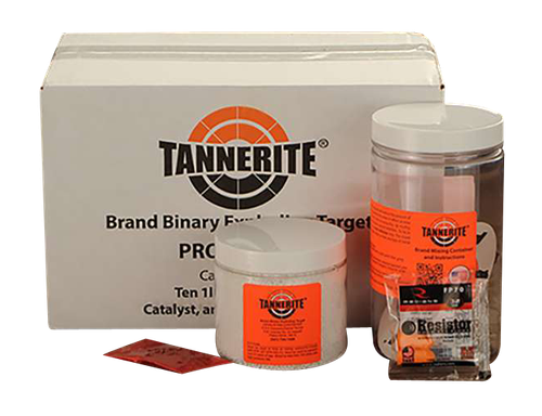 Tannerite 12PK10 1/2 Pound Target  Impact Enhancement Explosion White Vapor Centerfire Rifle Firearm 0.50 lb Includes Catalyst/Mixing Container 10 Targets
