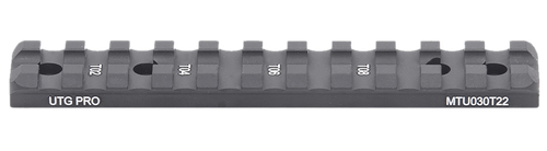 Leapers MTU030T22 Optic Mount  Matte Black Anodized Aluminum Aluminum