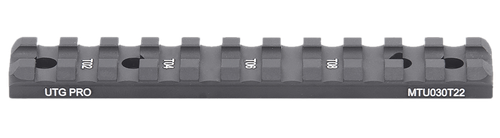 Leapers MTU030T22 Optic Mount  Matte Black Anodized Aluminum Aluminum