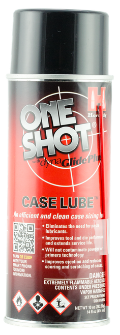 Hornady 99913 One Shot Case Lube Cleans Lubricates Prevents Rust & Corrosion 10 oz Aerosol