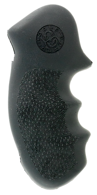 Hogue 19000 Monogrip  Black Rubber with Finger Grooves for S&W K, L Frame with Round Butt