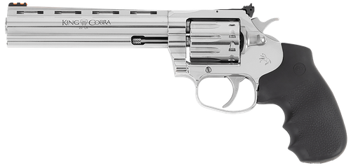 Colt Mfg KCOBRA22-SP6RFO King Cobra Target 22 LR 10rd 6" Stainless Steel Barrel, Cylinder & Frame, Black Hogue Overmolded Grips