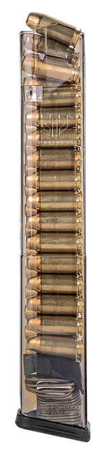ETS Group SMKGLK22210 Pistol Mags  30rd Extended 40 Cal Compatible w/Glock 22/23/24/27/35 Smoke Polymer
