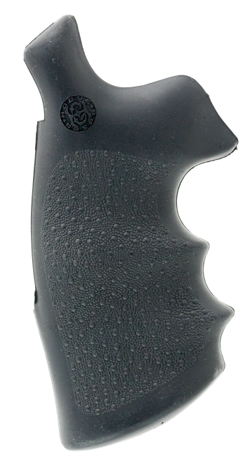 Hogue 25002 Conversion Monogrip  Black Rubber with Finger Grooves for S&W N Frame with Round Butt