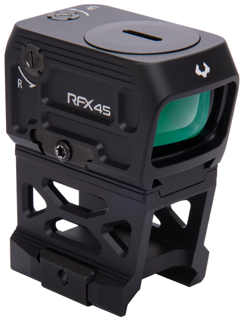 Viridian 9810052 RFX45 Pro Black Anodized 1 x 24 mm x 15.5 mm 5 MOA Green Dot ACRO/RMR/Glock MOS/Picatinny Mounts
