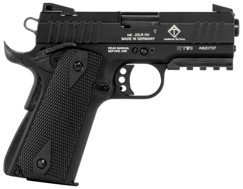 GSG GERG2210GSG9CA 922 *CA Compliant 22 LR 10+1 3.40" All Black Steel Barrel, Serrated Slide, Zinc Alloy w/Picatinny Rail & Beavertail Frame, Black Double Diamond Polymer Grip