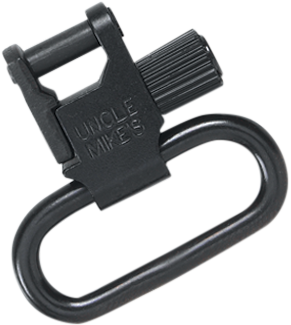 Uncle Mike's 14033 Super Swivel  Quick Detach Tri-Lock Blued 1.25" Loop for Rifles or Shotguns w/QD Bases