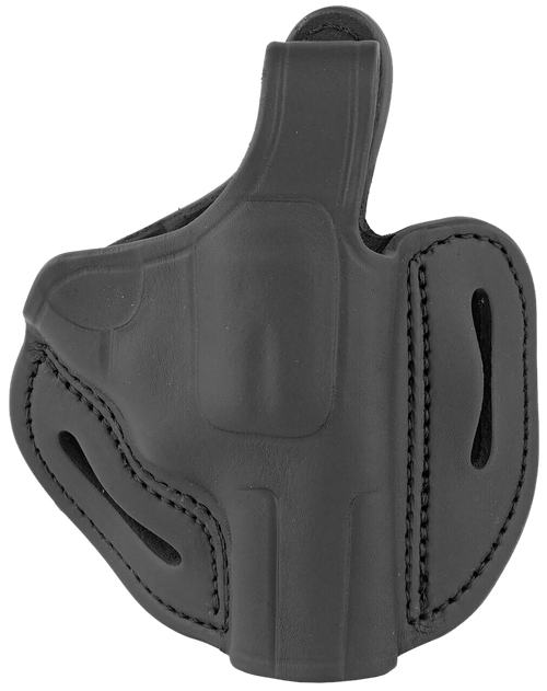1791 Gunleather RVHX2SSBLR RVHX-2S  OWB Size 02S Stealth Black Leather Fits Up to 3" Barrel, K/L-Frame, Belt Slide Right Hand