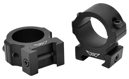 Warne V601M Horizontal Rings Vapor Matte Black 1" Medium 0 MOA