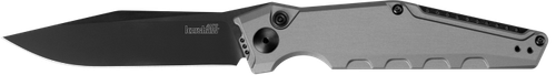 Kershaw 7900GRYBLK Launch 7 3.75" Folding Clip Point Drop Point Plain Black DLC CPM 154 SS Blade Gray Anodized Aluminum Handle Includes Pocket Clip