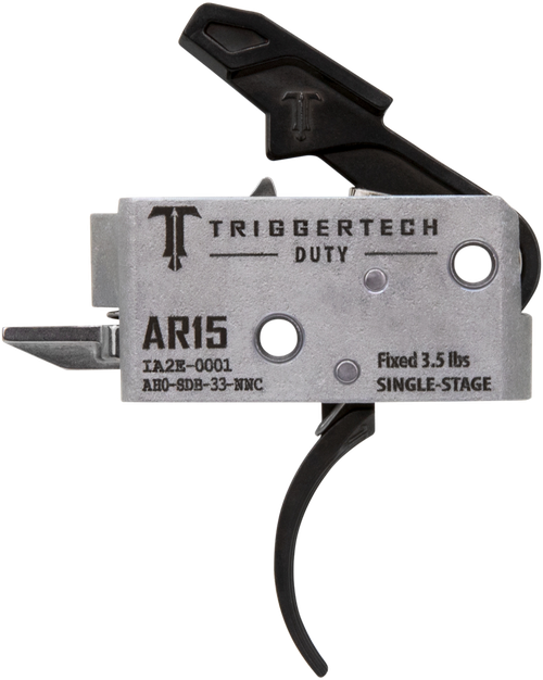 TriggerTech AH0SDB33NNC Duty  Curved Trigger Single-Stage 3.50 lbs Draw Weight Fits AR-15