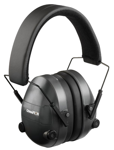 Champion Targets 40974 Electronic Muffs  25 dB Over the Head Black
