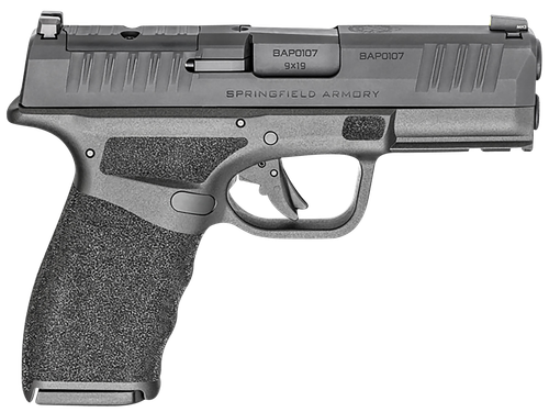 Springfield Armory HCP9379BOSP Hellcat Pro OSP Compact 9mm Luger 17+1 3.70" Black Melonite Steel Barrel & Optic Ready/Serrated Slide, Black Polymer Frame w/Picatinny Rail, Textured Grip