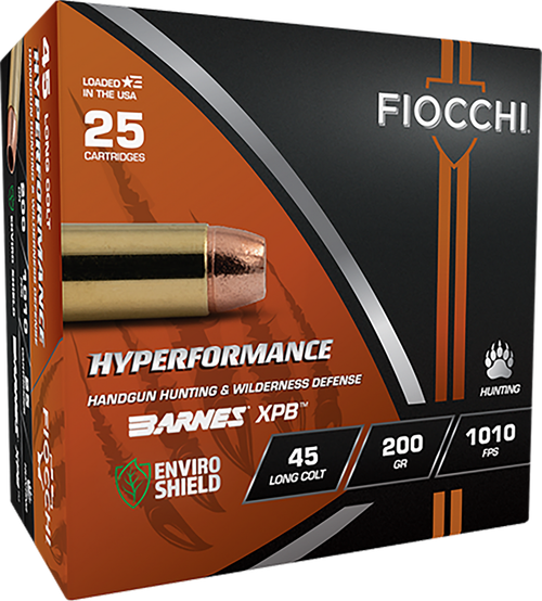 Fiocchi 45LCBA Hyperformance  45Colt 200gr XPB 25 Per Box/8 Case