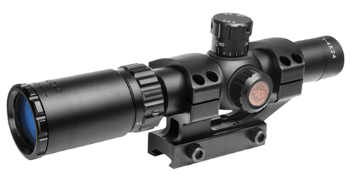 Truglo TG8514BT Tru-Brite 30 1-4x 24mm Obj Wide FOV 30mm Tube Black Finish Duplex Mil-Dot