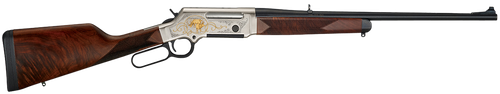 Henry H014WL308 Long Ranger Wildlife Full Size 308 Win 4+1 20" Blued Steel Barrel, Engraved Nickel-Plated w/24K Gold Inlay Steel Receiver, American Walnut Stock Right Hand