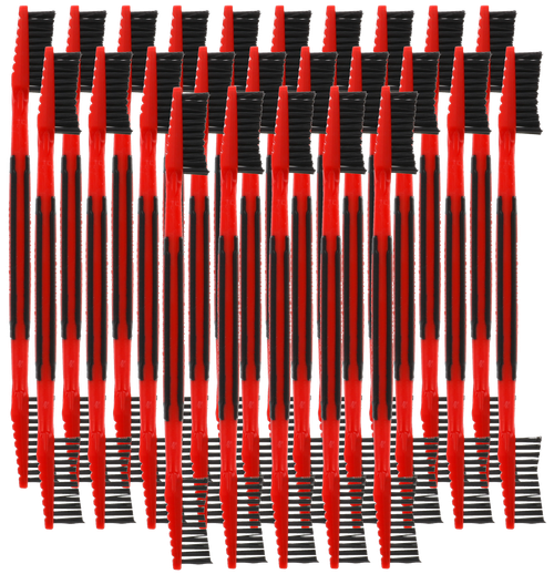 Birchwood Casey NYLBRSH2 Cleaning Brush  Plastic Nylon Bristles Double Ended Tip 25 Pack