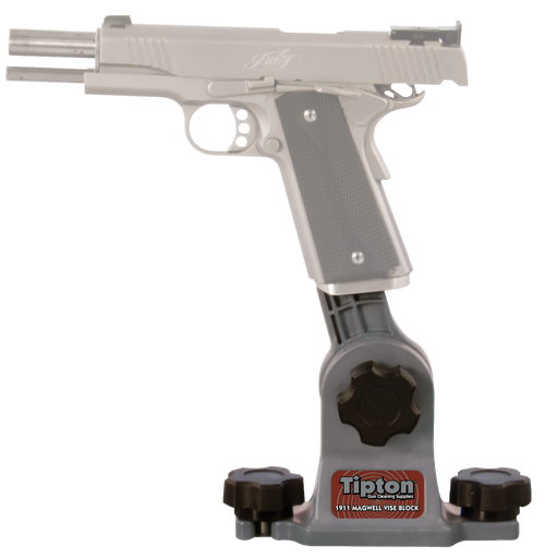 Tipton 558080 1911 Mag Well Vise Block Gun Vise Handgun Firearm Gray/Red Polymer