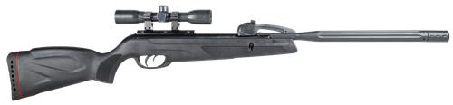 Gamo 6110068754 Swarm Whisper Gas Piston 177 10 Shot Fluted Polymer Jacketed Rifled Steel Barrel w/Whisper Noise Dampening, Non-Slip Textured All Weather Stock & Forearm Includes Gamo 4x32mm Scope
