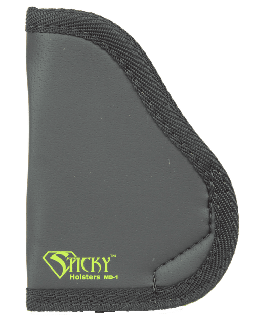 Sticky Holsters MD1 MD-1  Black/Green Latex Free Rubber Fits Small 9mm Ambidextrous