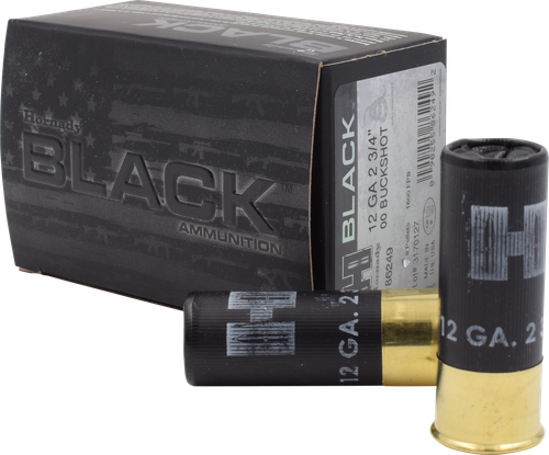 Hornady 86249 Black  12 Gauge 2.75" 00 Buck Shot 10 Per Box/ 10 Case