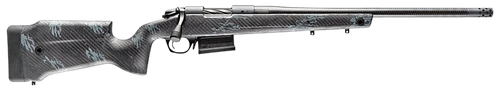 Bergara Rifles B14SM759CF B-14 Crest 6.5 PRC 3+1 20" Sniper Gray Cerakote #5 Contour Threaded Barrel, Sniper Gray Cerakote Steel Receiver, Black & Gray Sponge Fixed Carbon Fiber Stock